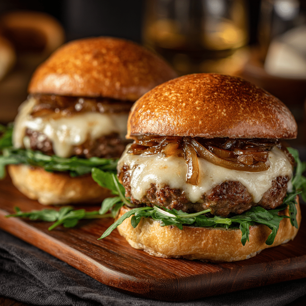 French Onion Soup Burgers