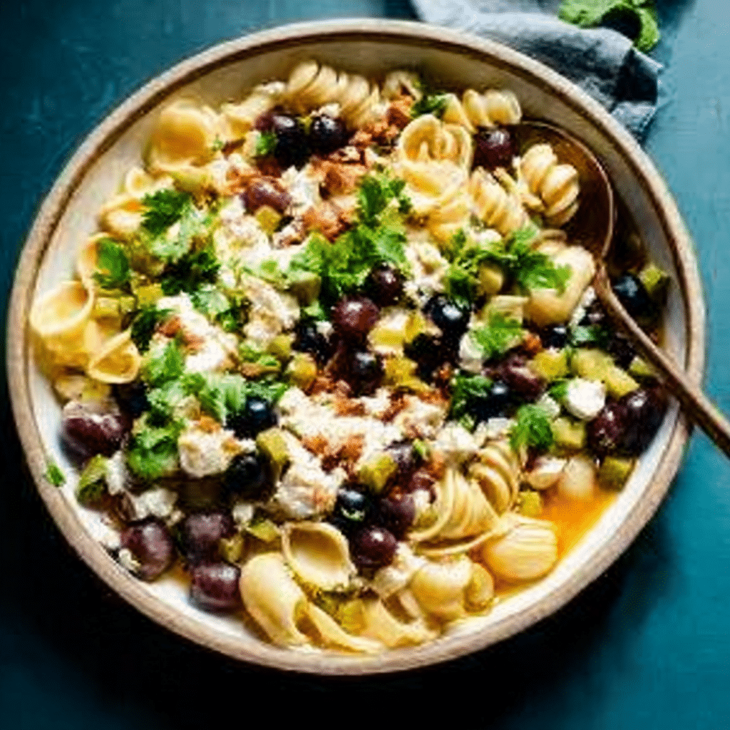 Grape and Feta Pasta Salad