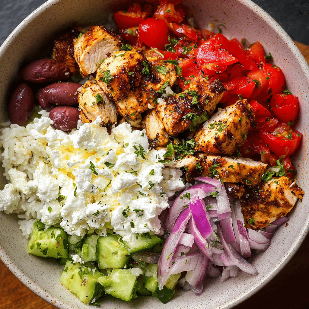 Greek Chicken Bowls