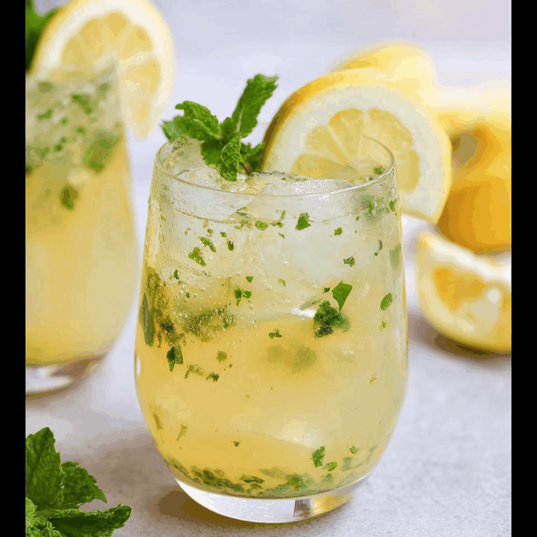 Iced Lemon Mint Green Tea