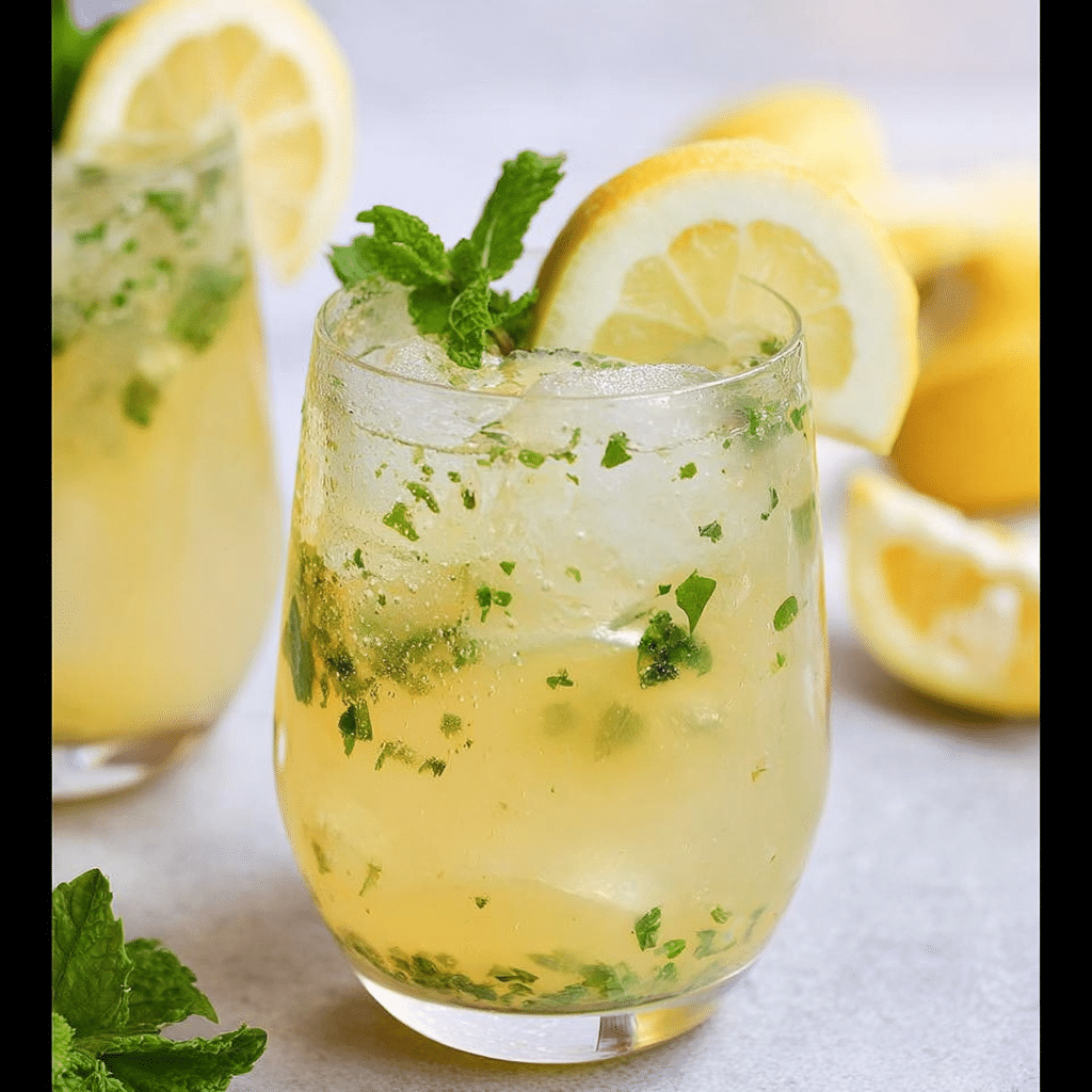 Iced Lemon Mint Green Tea