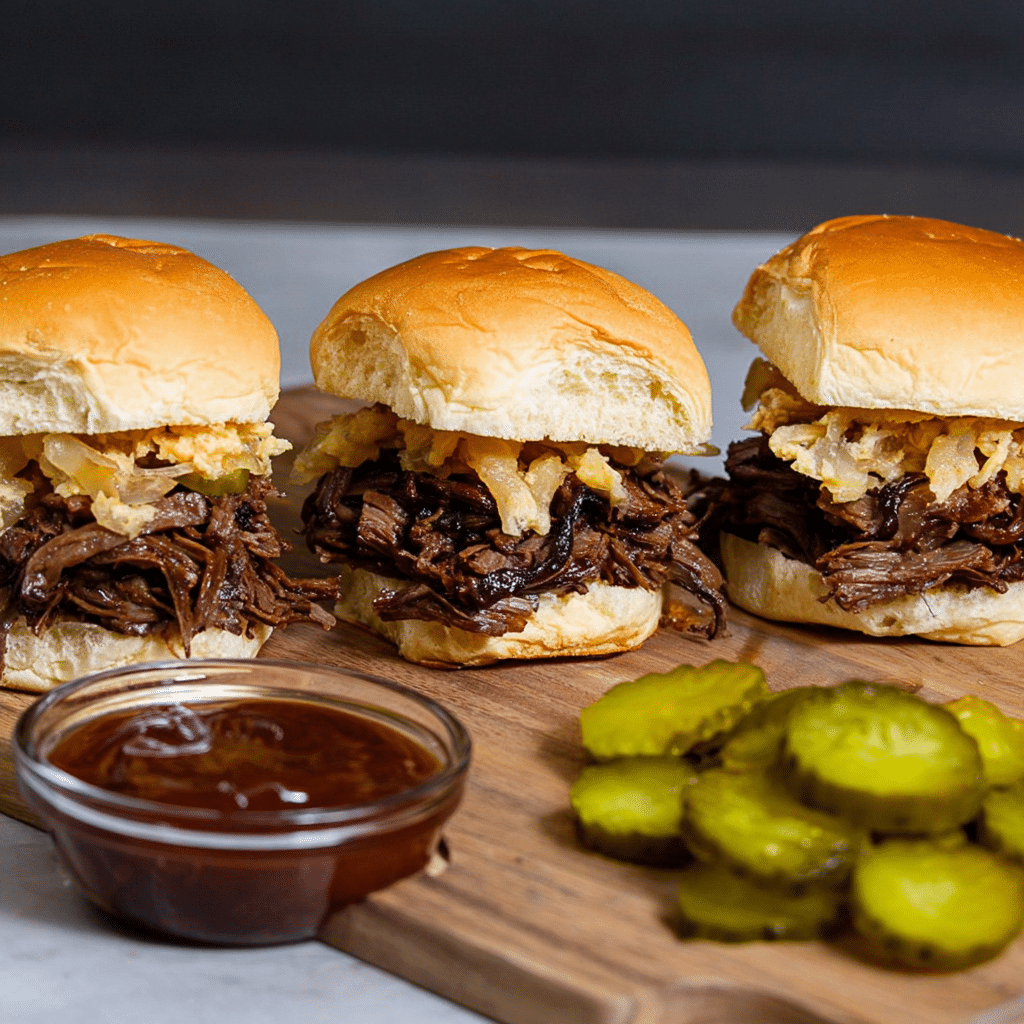 Pickle Grilled Beef Sliders