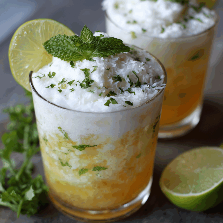 Pineapple Coconut Mojito Float