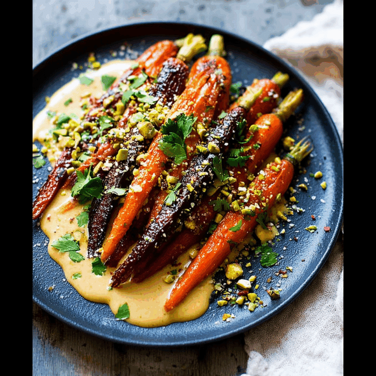 Roasted Carrots with Tahini Sauce