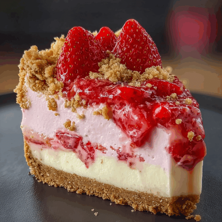 Strawberry Crunch Cheesecake