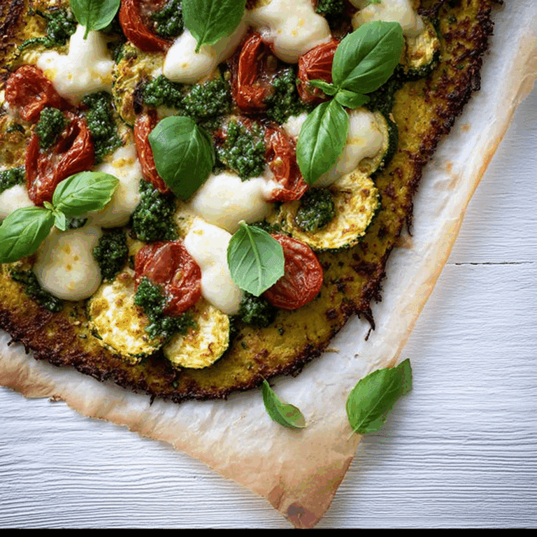 Zucchini Pizza with Fresh Basil