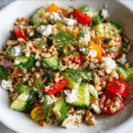 Farro Greek Salad with Feta and Dill