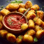 Fried Gnocchi Bites with Marinara Sauce