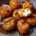 Fried Goat Cheese Bites with Honey and Thyme