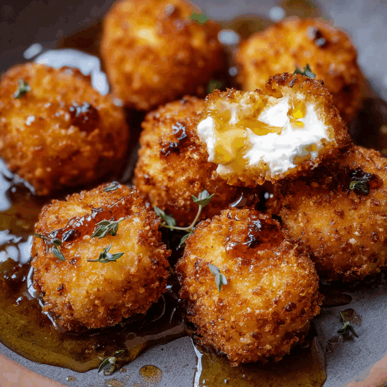Fried Goat Cheese Bites with Honey and Thyme