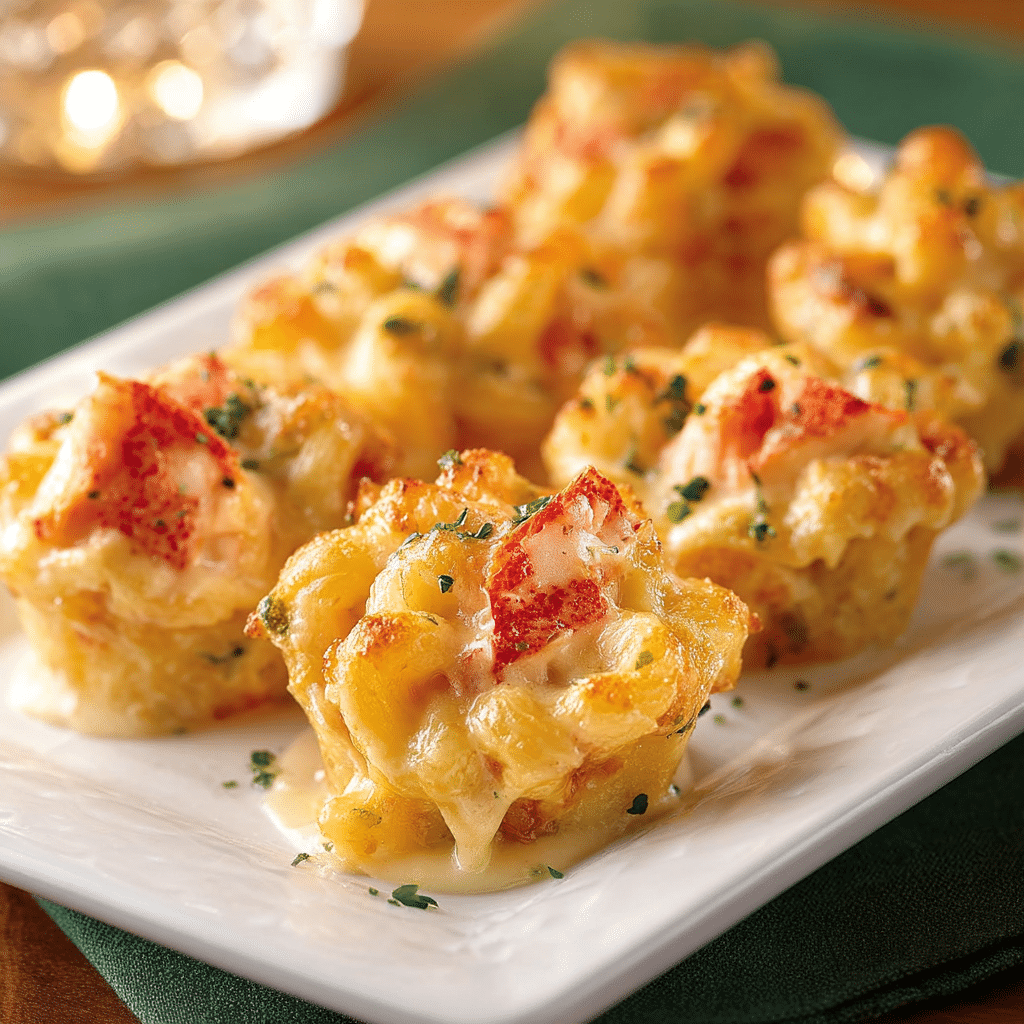 Lobster Mac and Cheese Bites