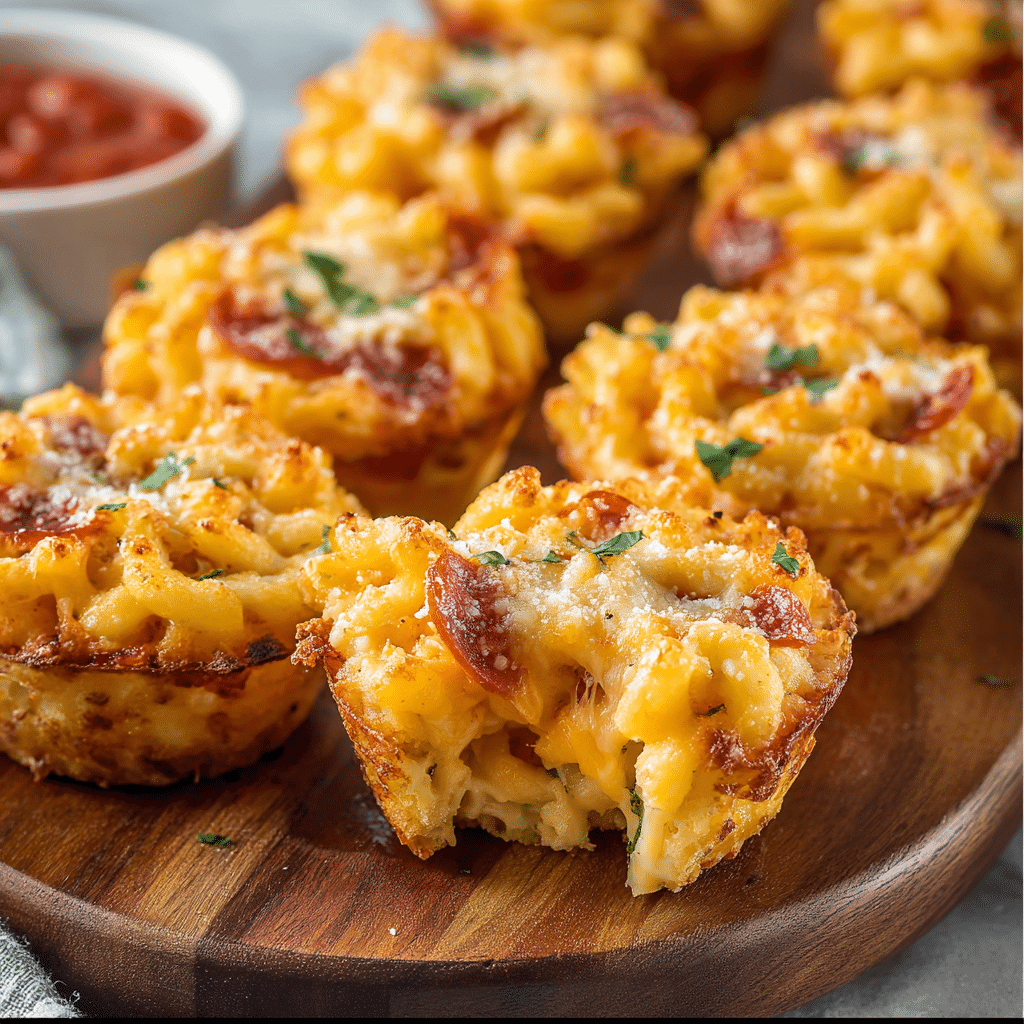 Mac and Cheese Pizza Bites