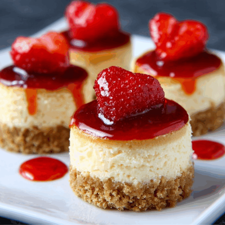 Mini New York Cheesecakes with Graham Cracker Crust
