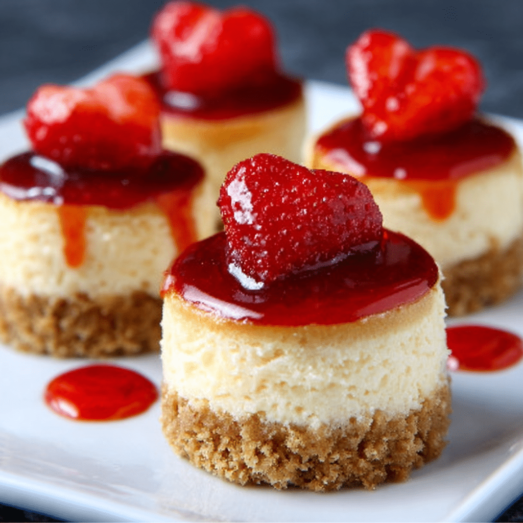Mini New York Cheesecakes with Graham Cracker Crust