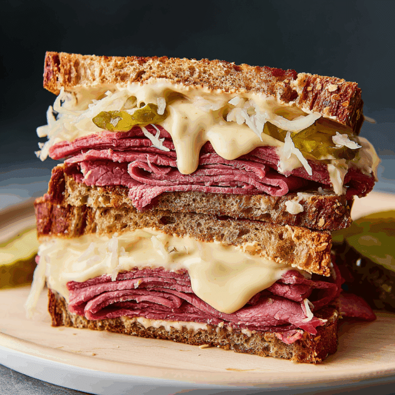 Pastrami Sandwich with Swiss and Russian Dressing