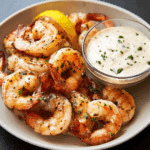 Roasted Shrimp Cocktail with Lemon Horseradish Aioli