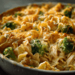Chicken Noodle Casserole With Broccoli & Cheese