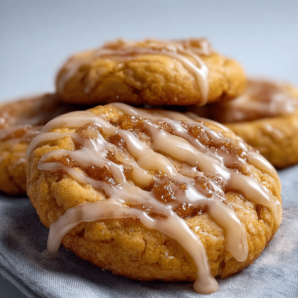 Honey Bun Cookies with Sweet Honey Butter Glaze
