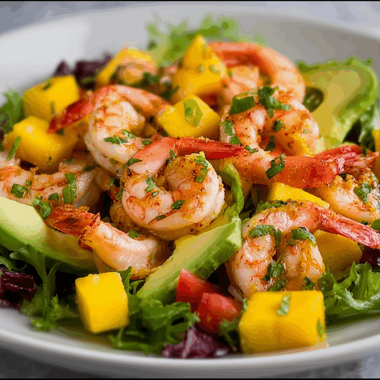 Mango Pineapple Shrimp Salad