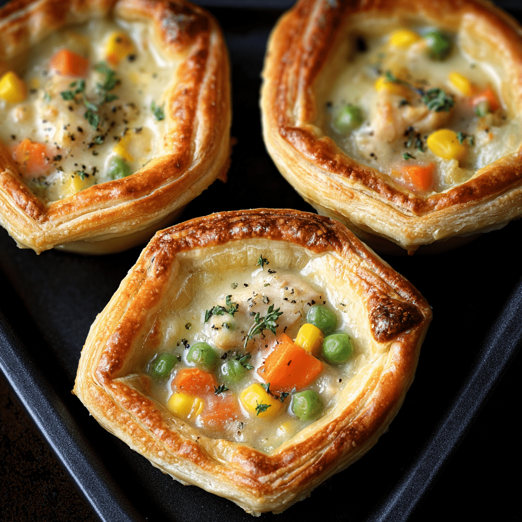 Mini Chicken Pot Pies with Crescent Roll Crust