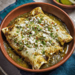Salsa Verde Chicken Enchiladas